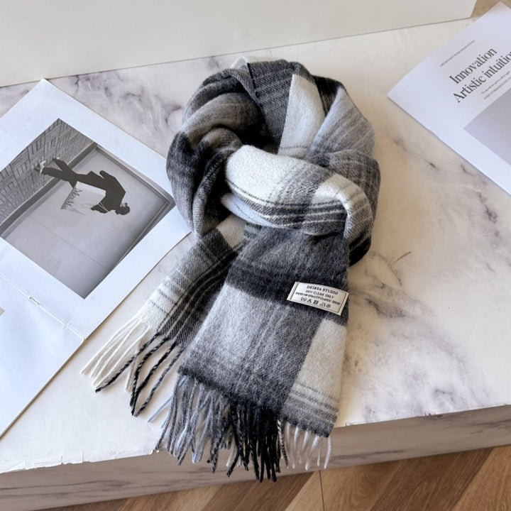 Classic wool scarf, 100% wool, 180 cm