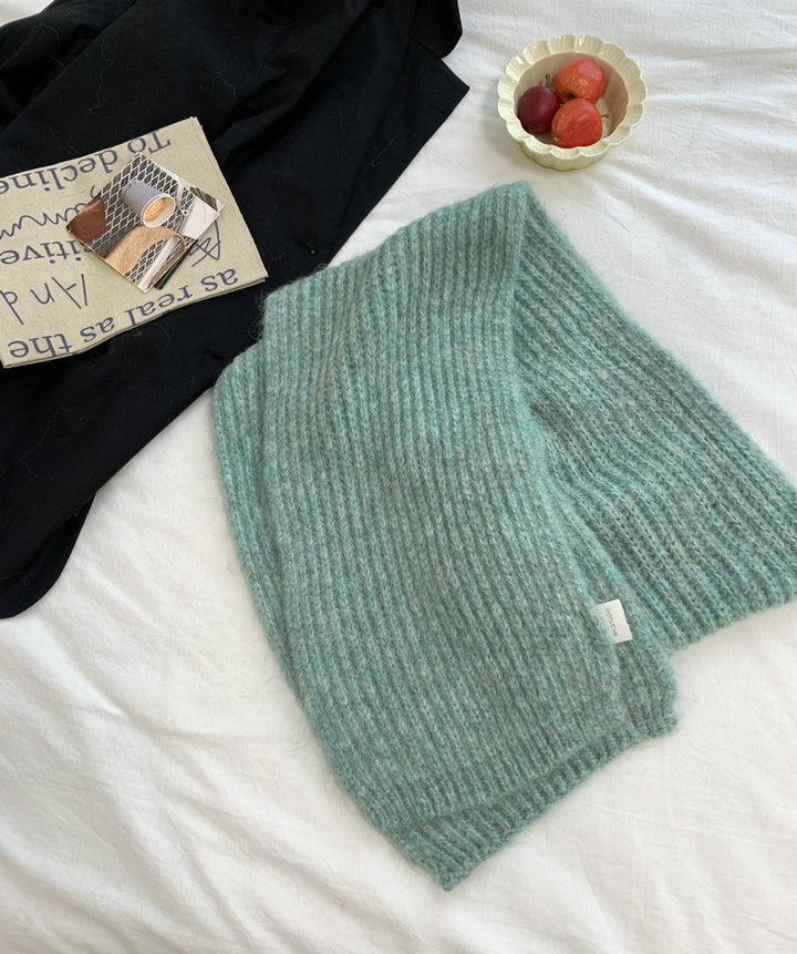 Soft Alpaca wool scarf, solid color, thick and versatile