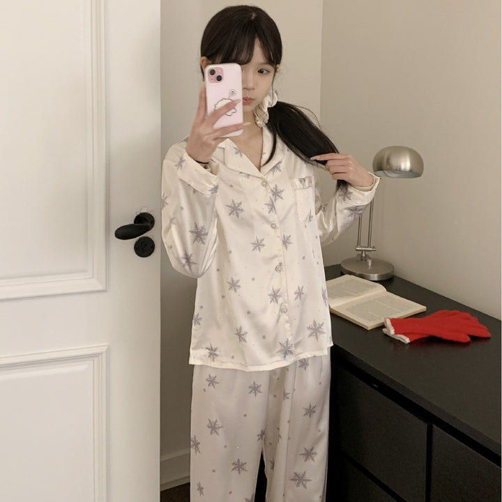 Women's pajamas made of island fleece, winter edition