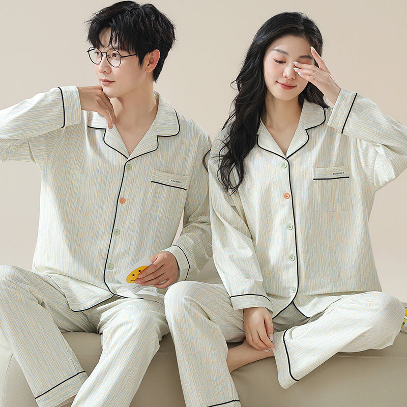 Pair-Pajama-Set, long sleeve, simple design