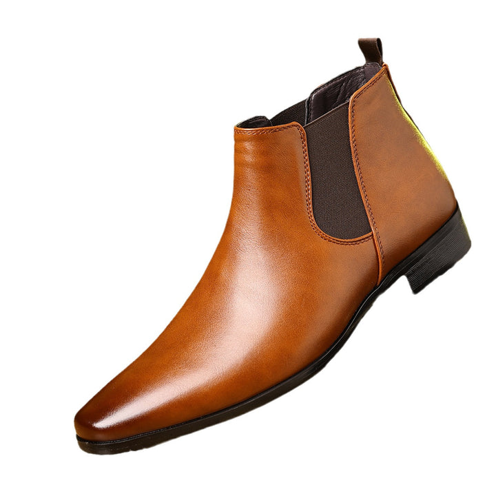 Elegant Chelsea boots, PU leather, pointed