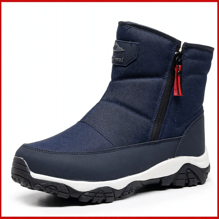 Robust men's winter boots for outdoor activities