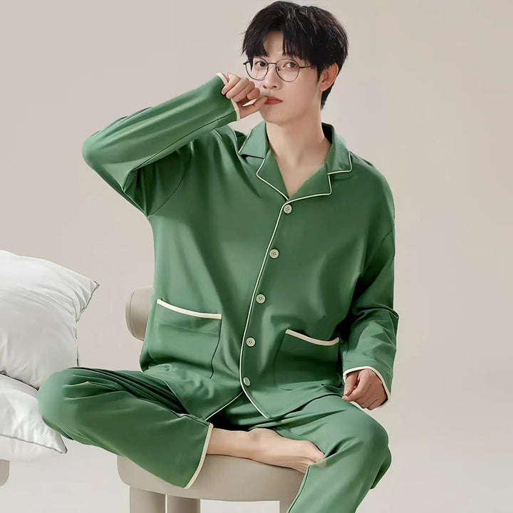 Men's cotton pajamas, various sizes