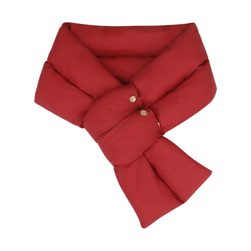 Quilted down scarf, 90x12.5 cm