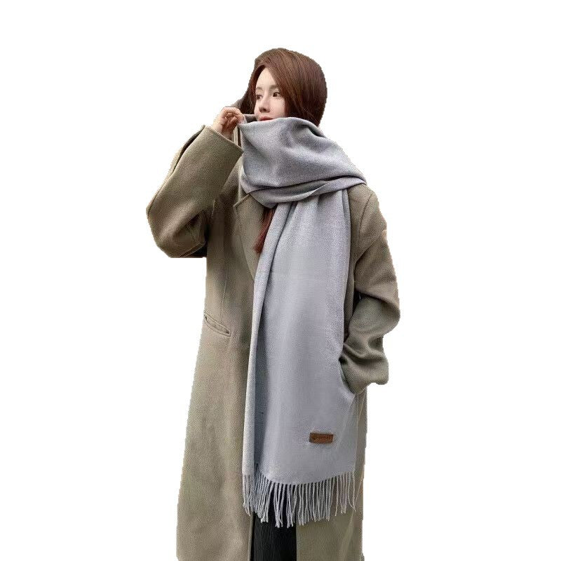 Solid color scarf, 68x200 cm
