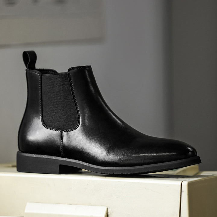 Men's Chelsea Boots, Vintage Style, Block Heel