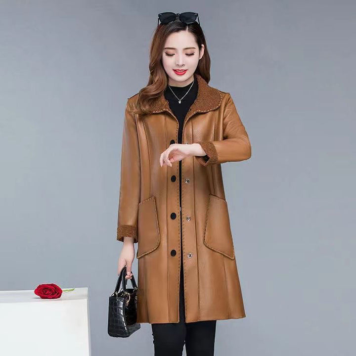 Women's Coat, Teddy-Fleece, mid-length, Winter