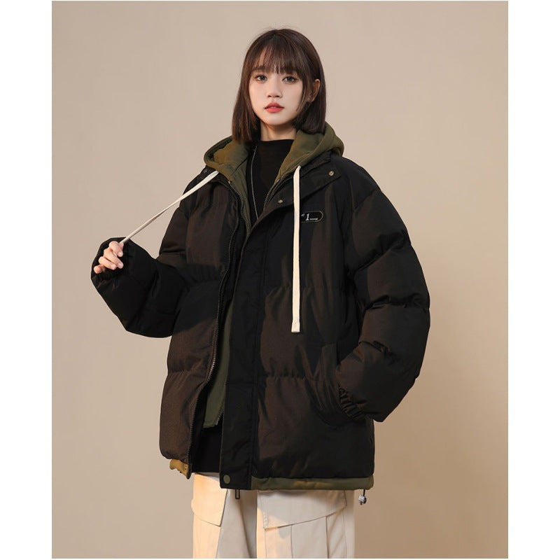 Padded Unisex Winter Jacket in Layered Look