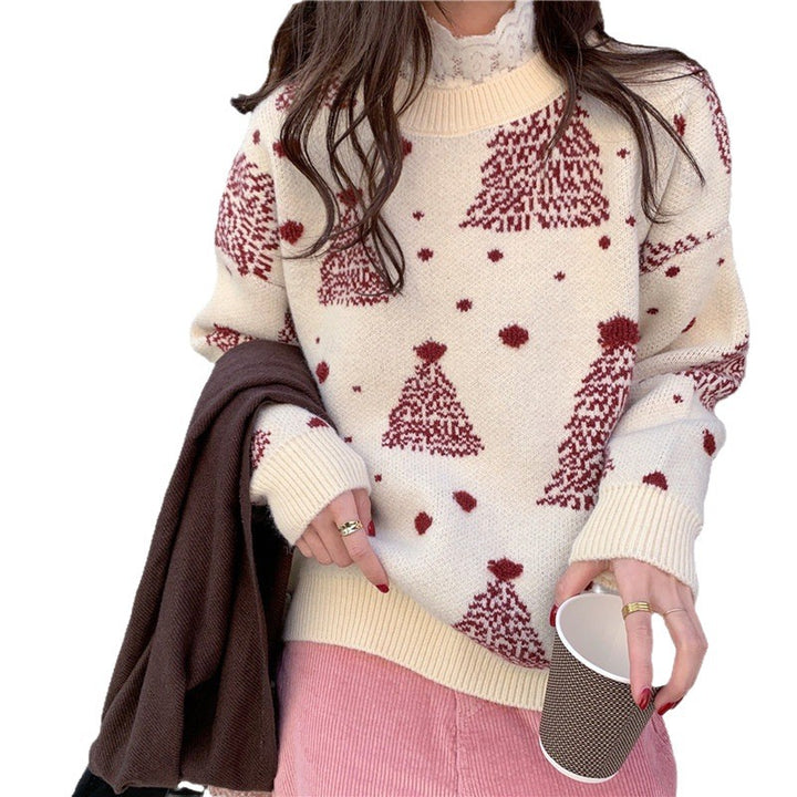 Warmer Christmas sweater with snowflake pattern