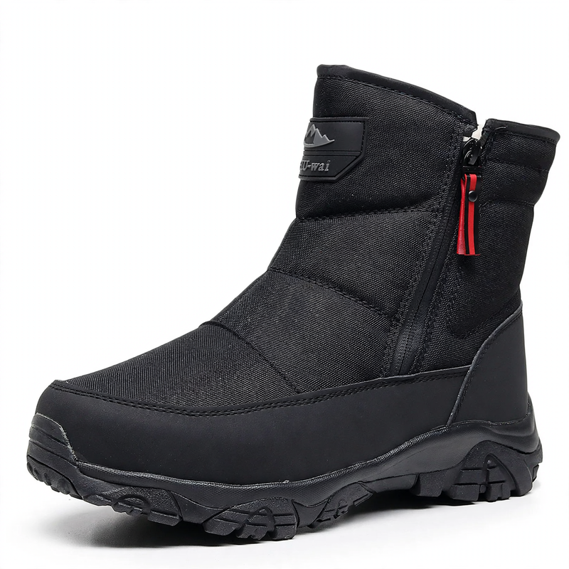 Robust men's winter boots for outdoor activities