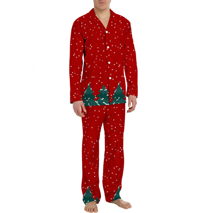 Men's Pajama Set, long-sleeved, festive