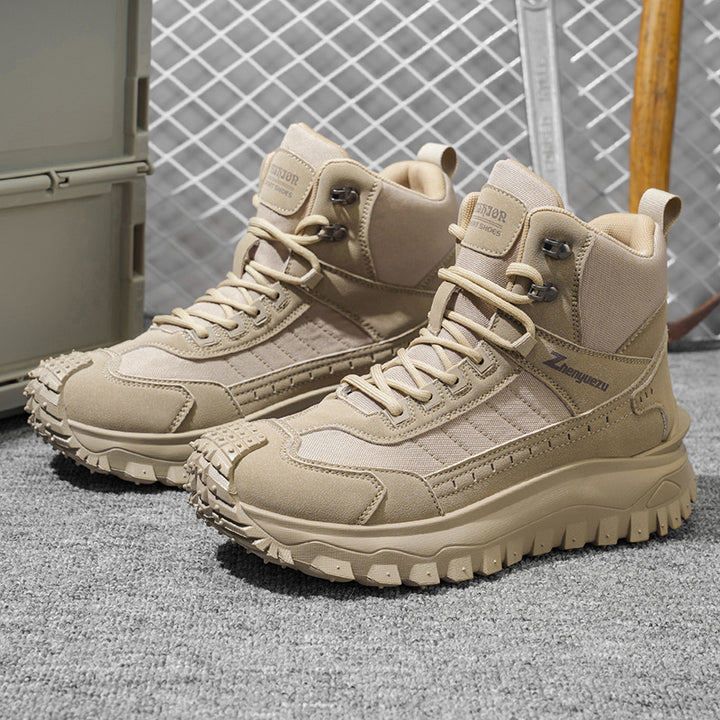 Men's High Top Boots, Platform Sole, Casual Style