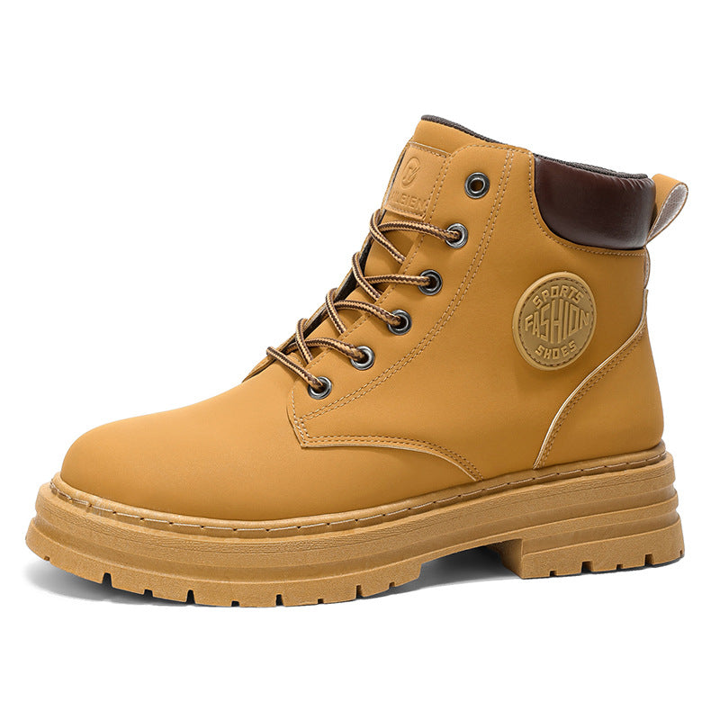 Men's boots, water-repellent, non-slip, mid-high shaft
