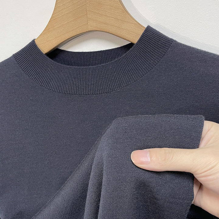 Machine washable long sleeve shirt made of sheep's wool