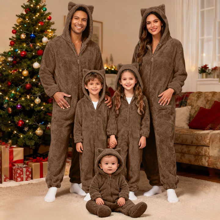 Christmas cotton pajama set for families