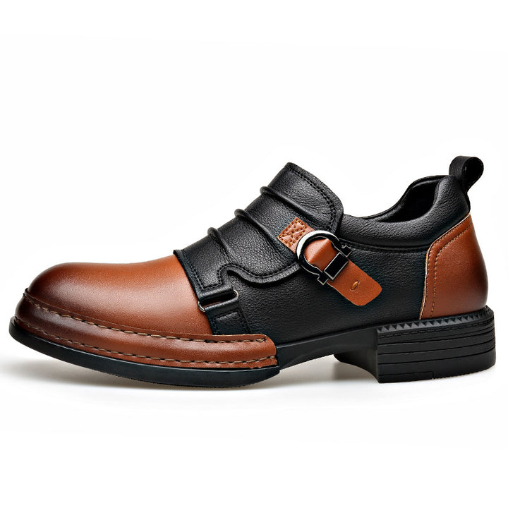 Men's Chelsea-style ankle boots with side zipper