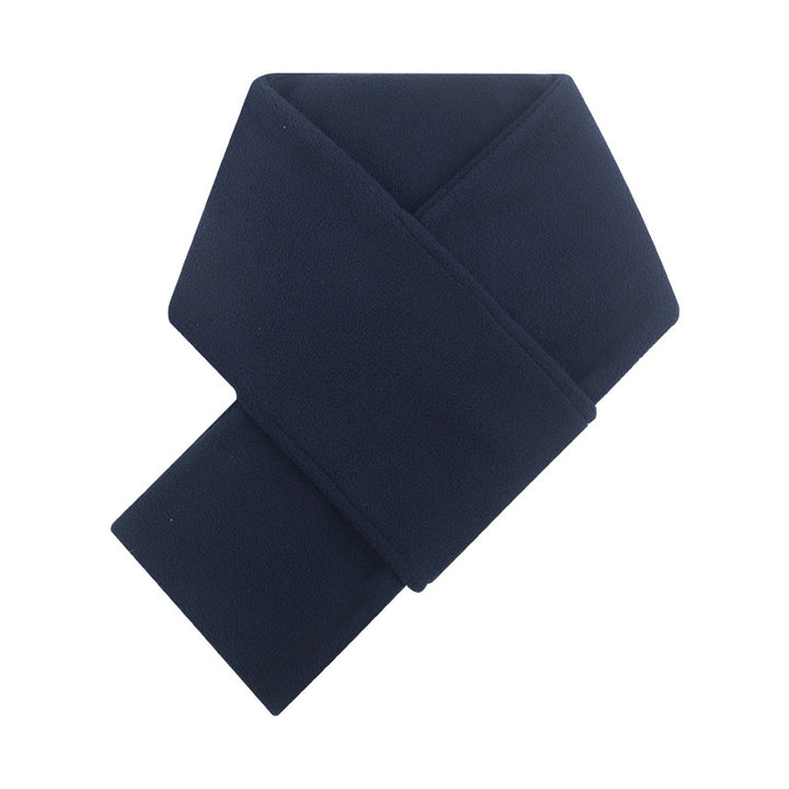 Warm fleece scarf for winter