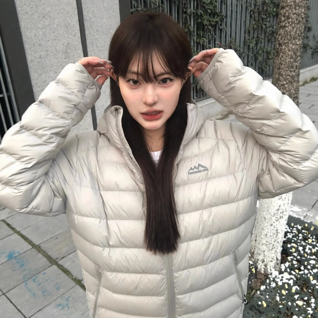 Light down jacket for women and men