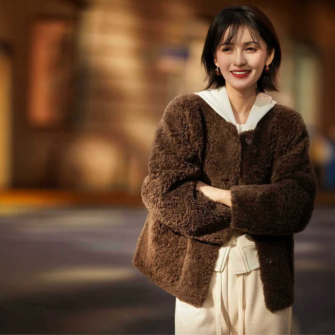 Women’s lambskin imitation coat, winter
