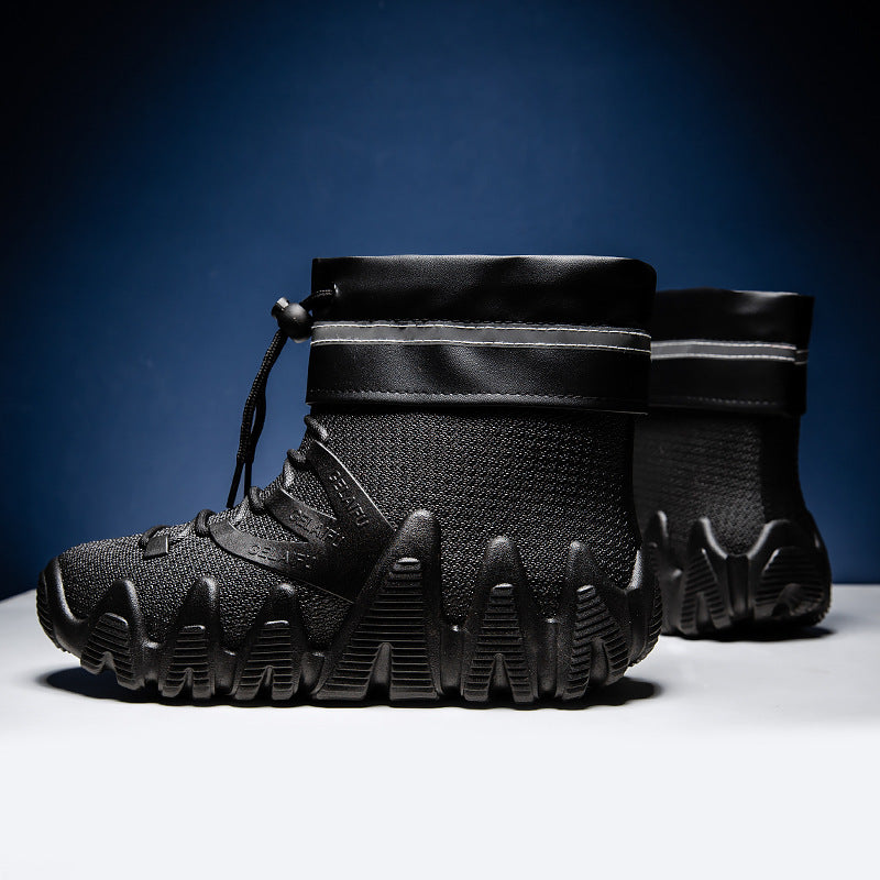 Waterproof men's boots, PVC, lined