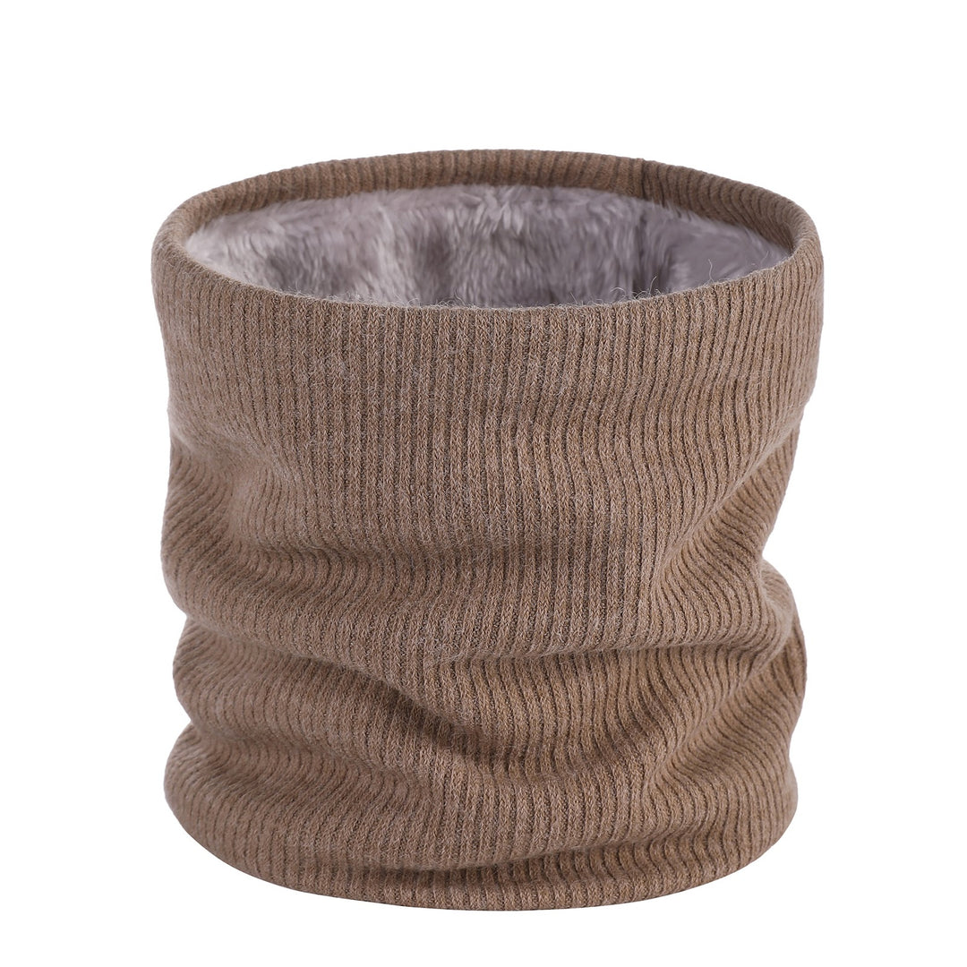 Padded tubular scarf, double-layered, warm