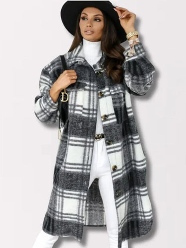 Amarae | long check coat
