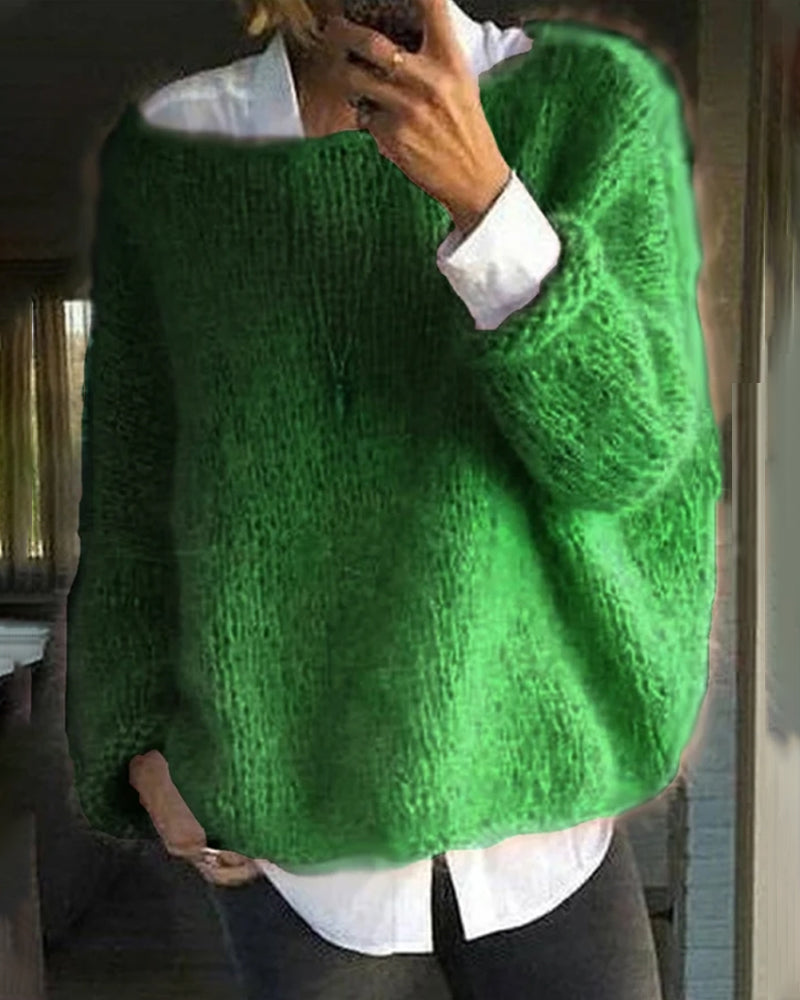 Lune London | Pullover with Color Detail At The Neck