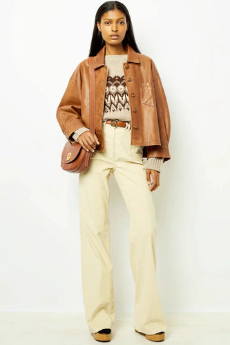 Amarae | Boxy Leather Short Jacket