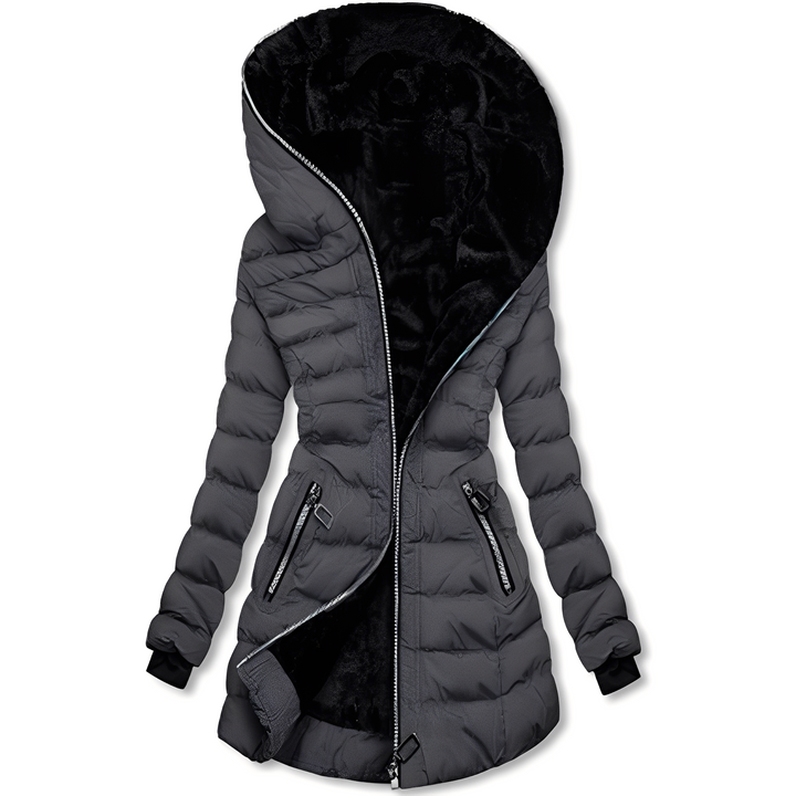 Amarae | Modern Winter Jacket with Hood for Women