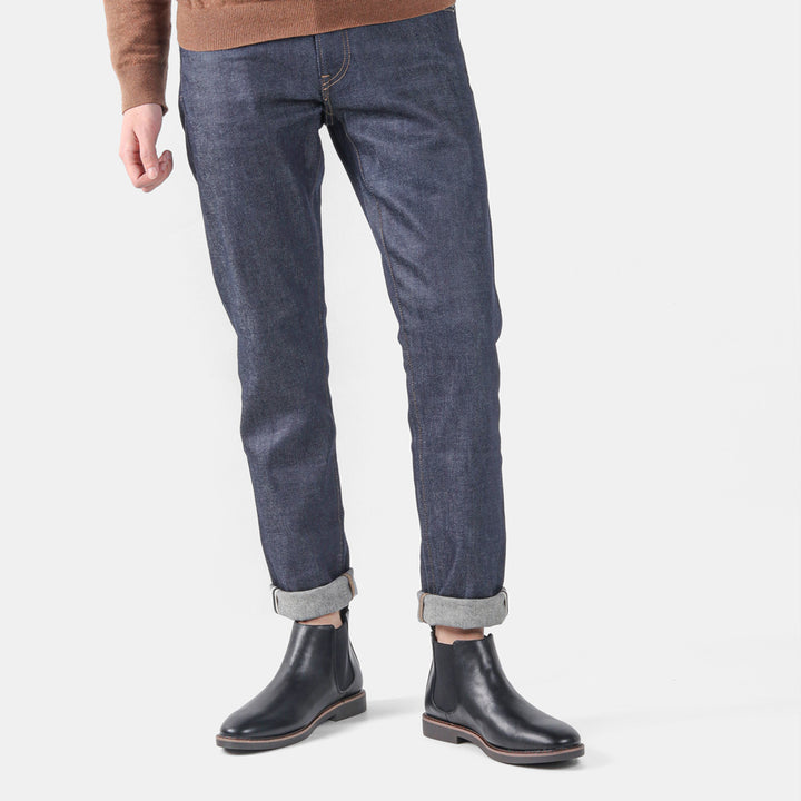 Men's Chelsea boots, synthetic leather, non-slip rubber sole