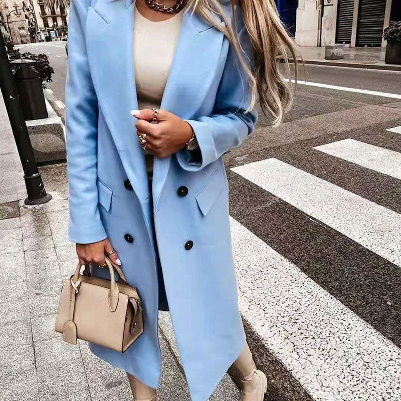 Lune London | Longer Women's Coat with Button Placket