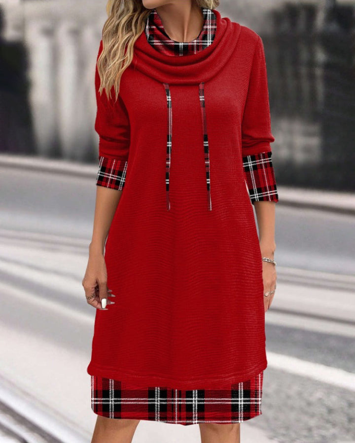 Lune London | Classic Look Checked Long Sleeve Dress