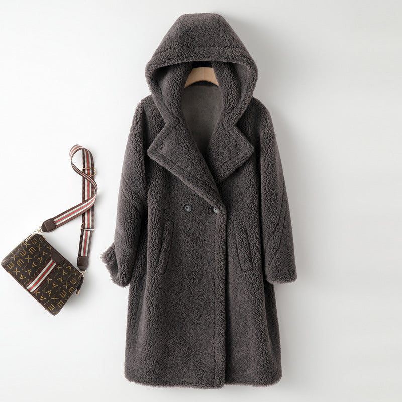 Ladies' Teddy Coat made of Lambswool