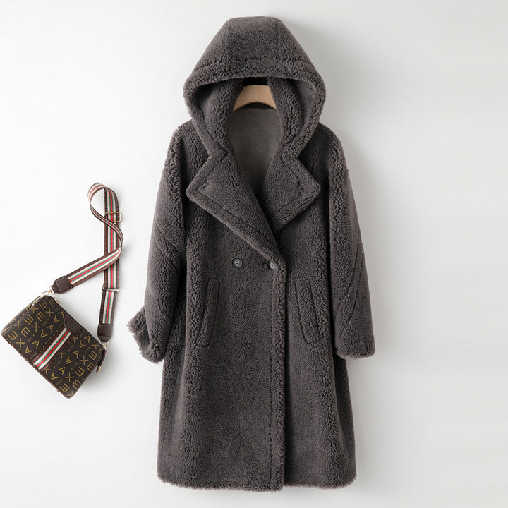 Ladies' Teddy Coat made of Lambswool