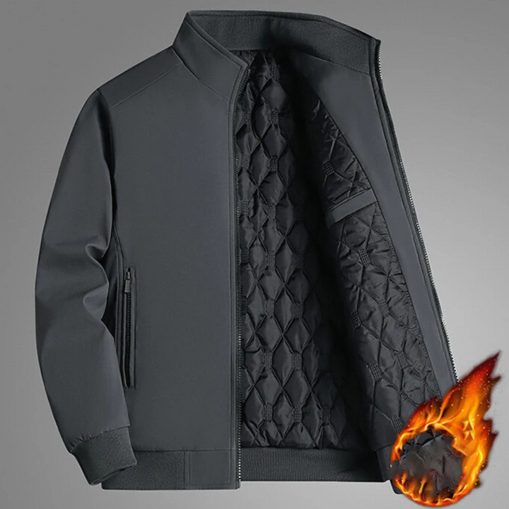 Lune London | Colorful winter coat with high collar for men - Stylish
