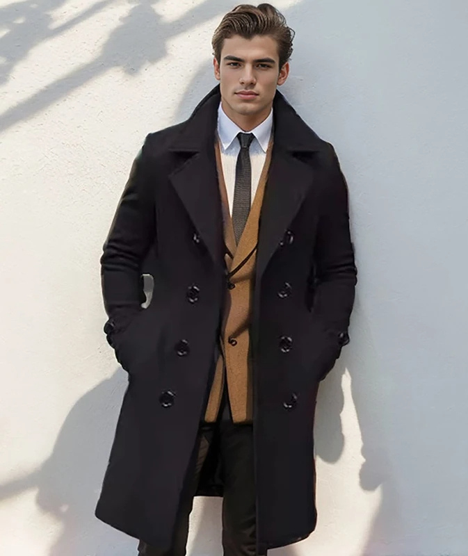 Amarae | Elegant Men's Double-Breasted Coat
