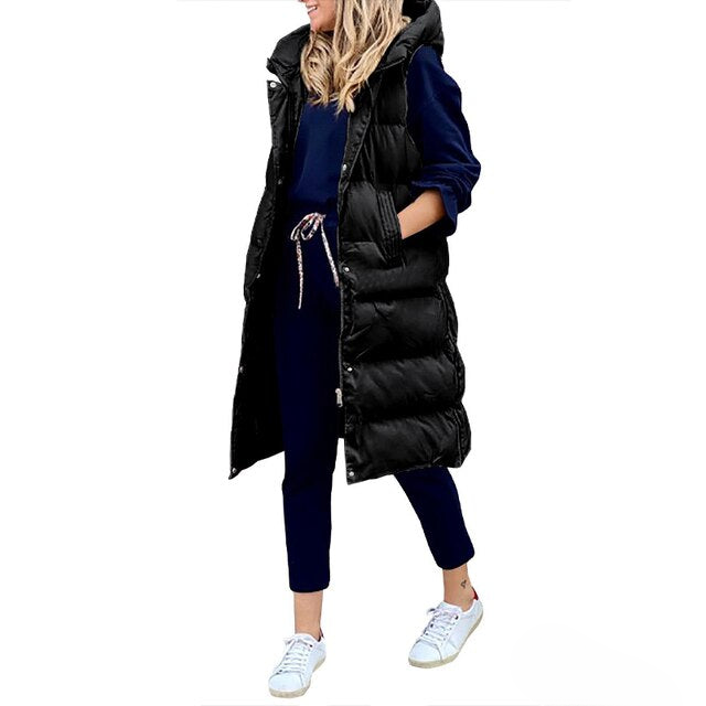 Amarae | Women's Long Sleeveless Winter Coat