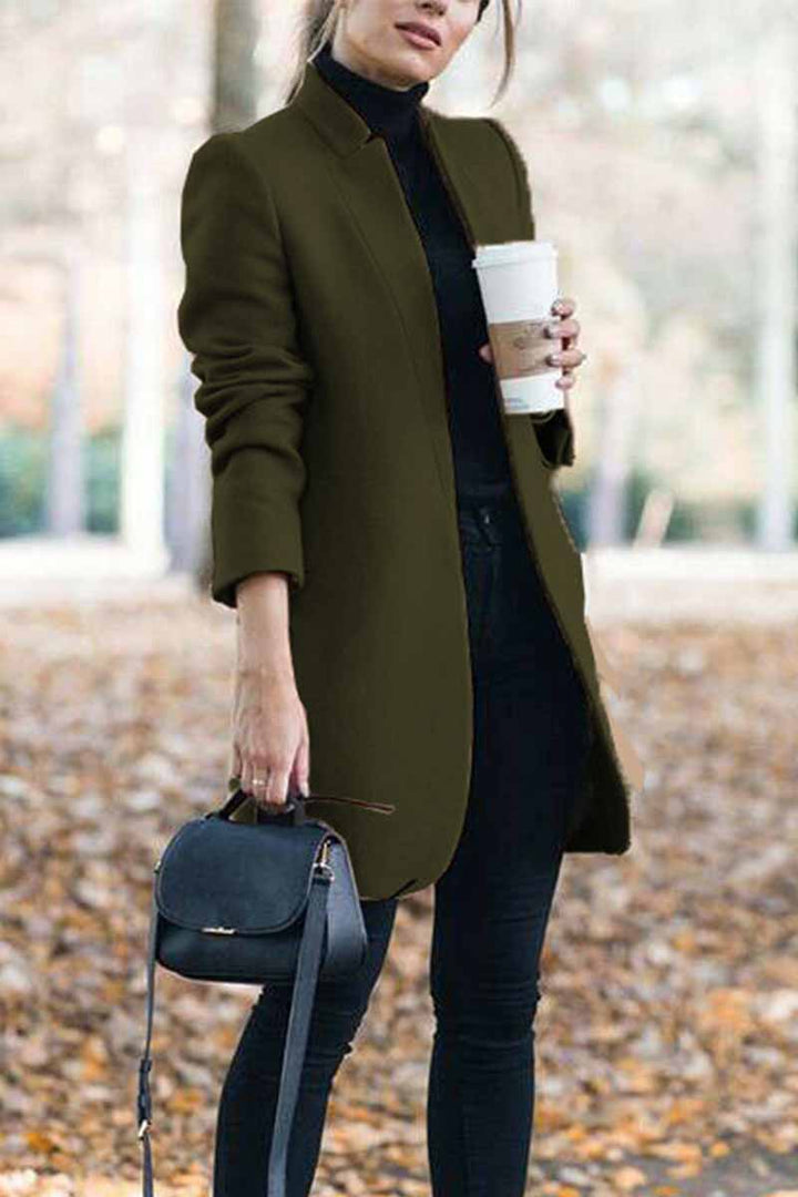 Chic Und Stil | Elegant Coat with Stand-Up Collar