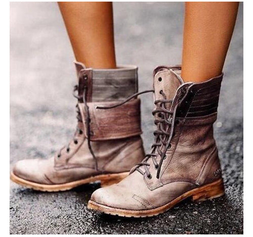 Amarae | Elegant boots with laces in the front
