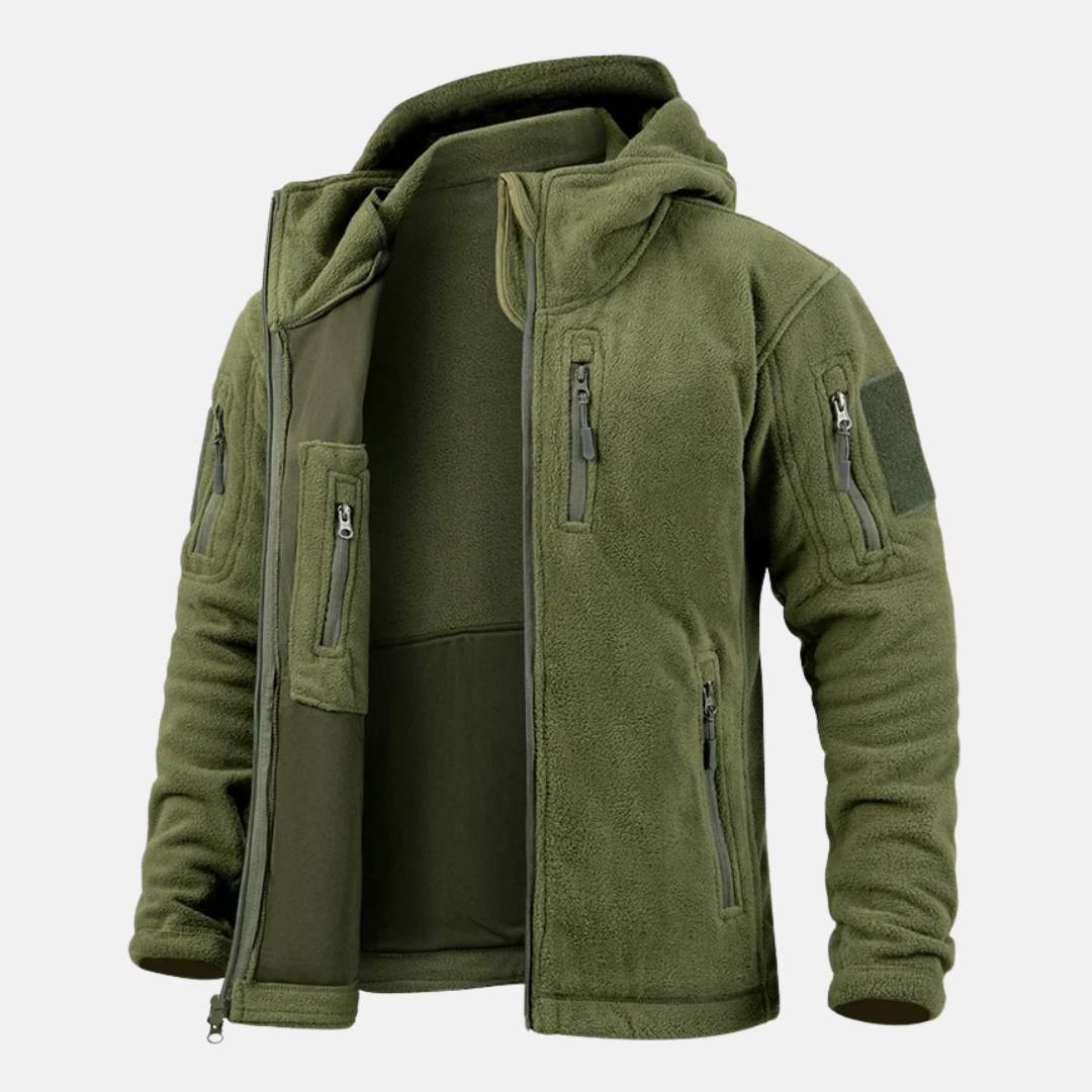 Lune London | Tactical Fleece Jacket - Casual Regular Fit Hip-Length Jacket