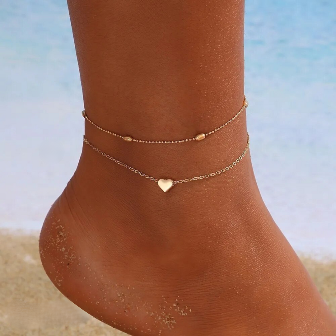 Lune London | Heart Anklet A Life Full Of Love!