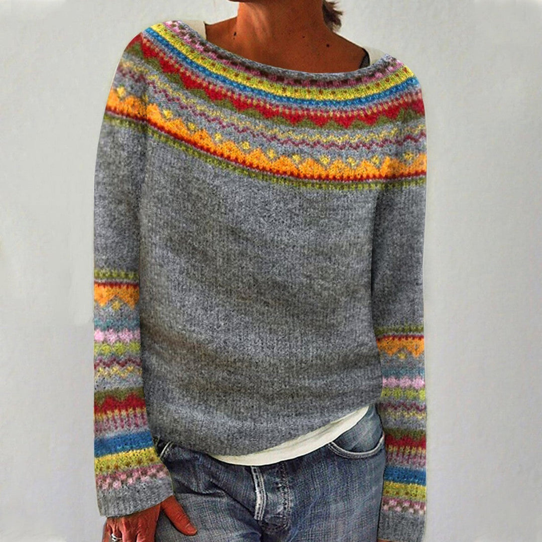 Lune London | Long Sleeve Sweater with Retro Print