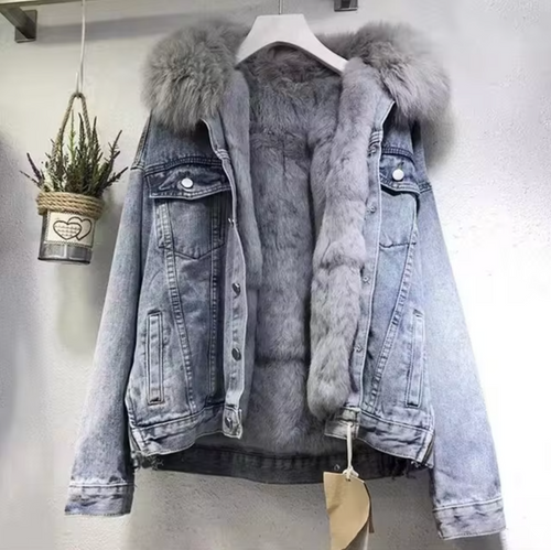 Amarae | Denim jacket, jacket made of foam cotton fabric