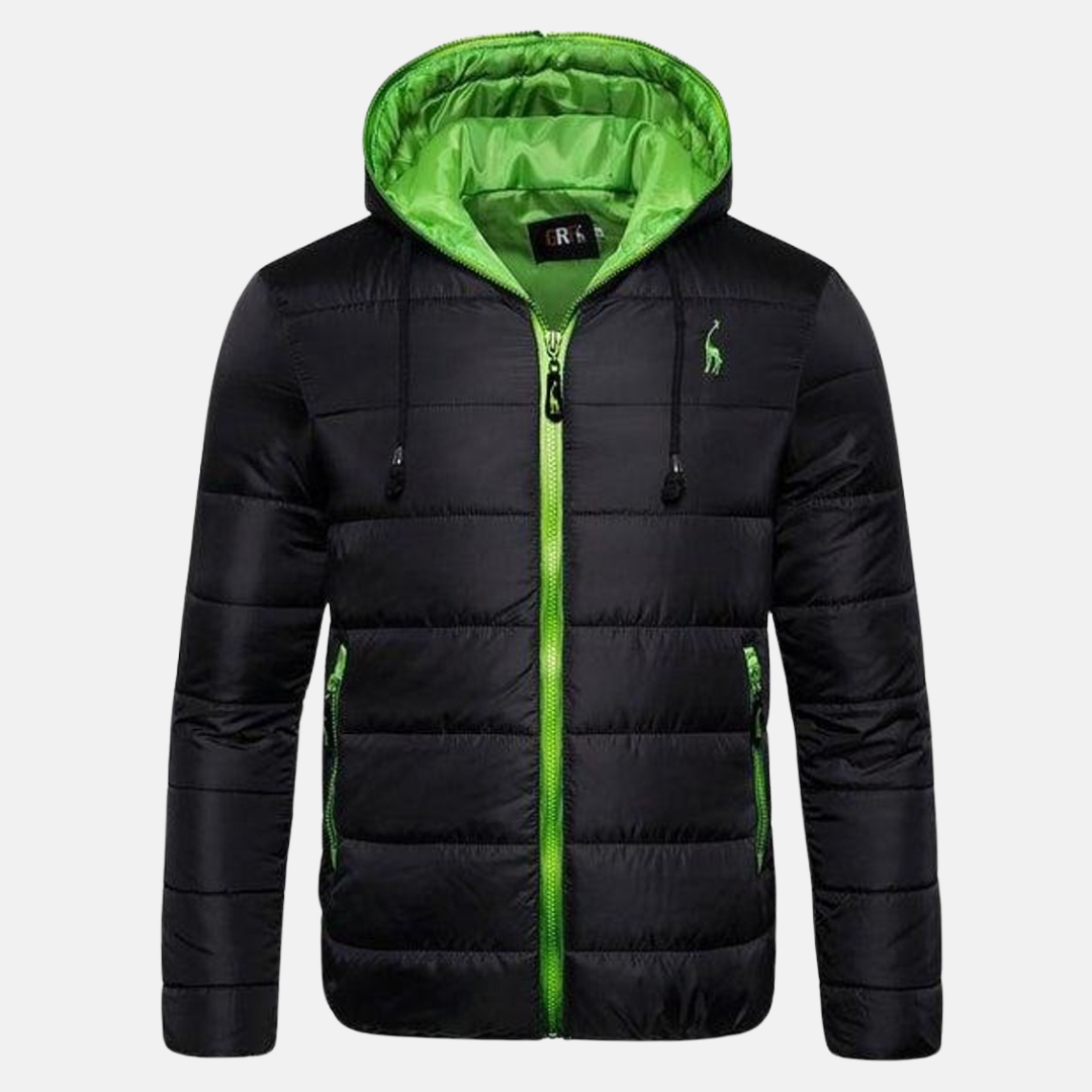 Amarae | Down jacket - regular fit - hood with drawstring - water-repellent - zipper closure