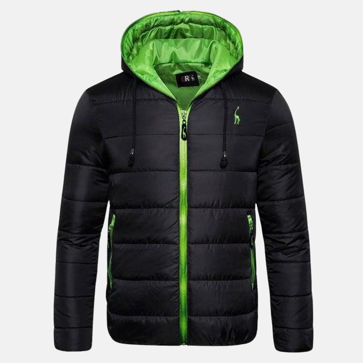 Amarae | Down jacket - regular fit - hood with drawstring - water-repellent - zipper closure