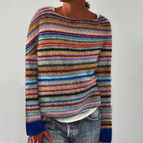 Amarae | Elegant striped long sweater
