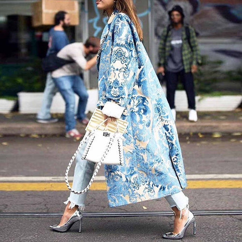 Amarae | Cooler Urban-Style Colorblock Long Coat