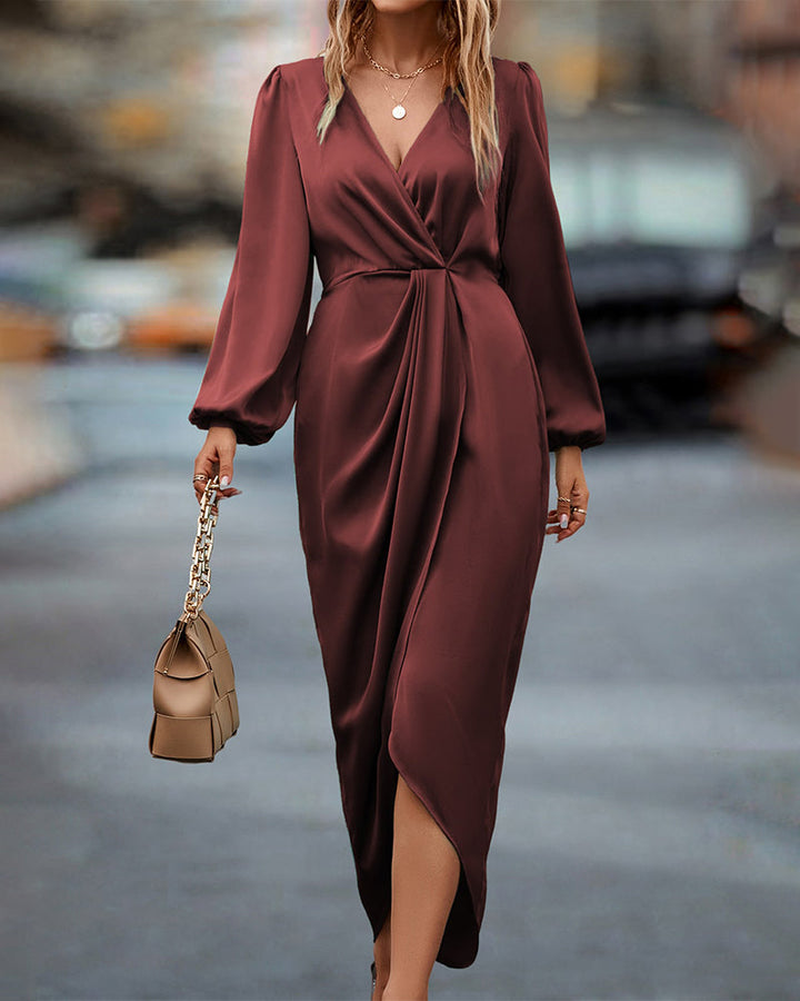 Lune London | Elegant Midi Wrap Dress