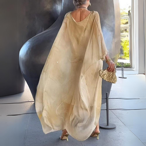 Amarae | Kaftan Dress Flowing Light Fabric Elegant Loose Fit Wide Sleeves