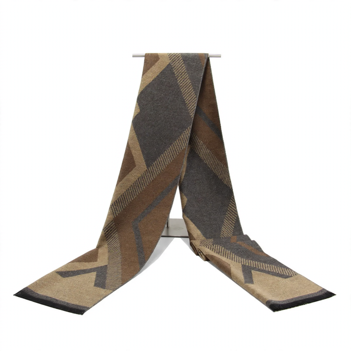 Classic checkered scarf for men